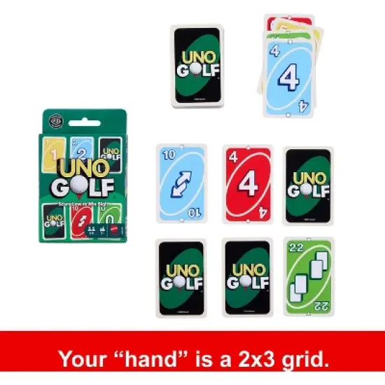 UNO Golf Card Game for Kid, Adult & Family Nights, Parties & Travel, Includes 112 Cards image {4}