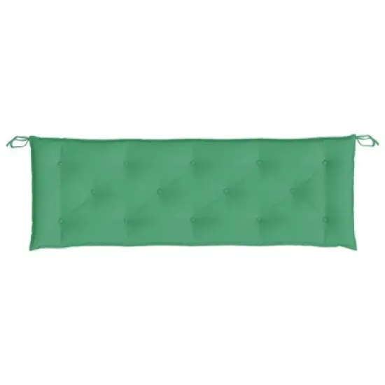 vidaXL Bench Cushion Outdoor Water Repellent Bench Cushion Pad Oxford Fabric - Green 59.1" x 19.7" x 2.8" image {3}