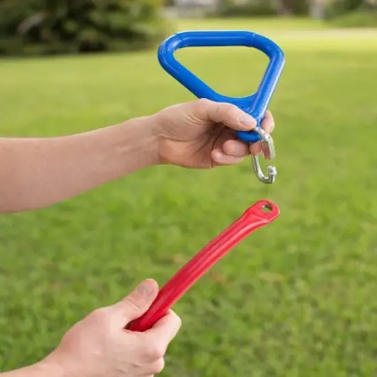 HearthSong - 2-in-1 BungeeBounce Tree Swing for Kids with Hanging Rings, 64"L x 24"W, Holds Up To 115 lbs. image {5}