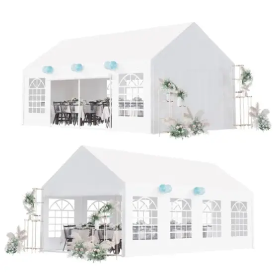 Outdoor Gazebo Tent for Events , Removable Sidewalls, 3 Storage Bags, Waterproof, Easy Setup, Ideal for Backyard Parties, Weddings image {2}