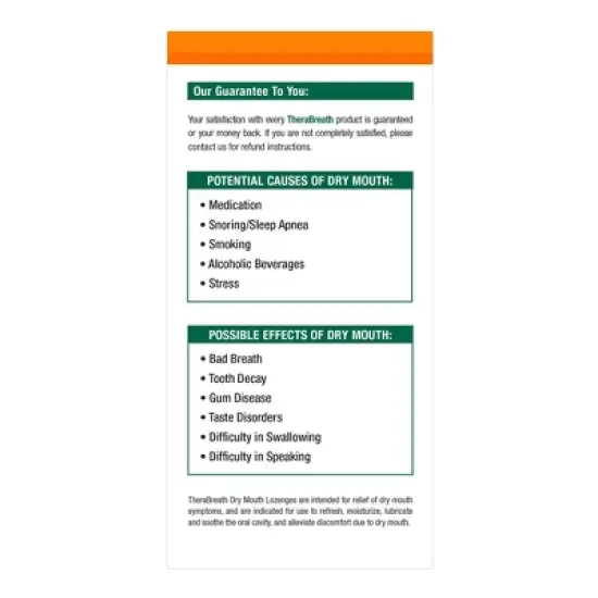TheraBreath Dry Mouth Mint Lozenges - 100ct image {1}