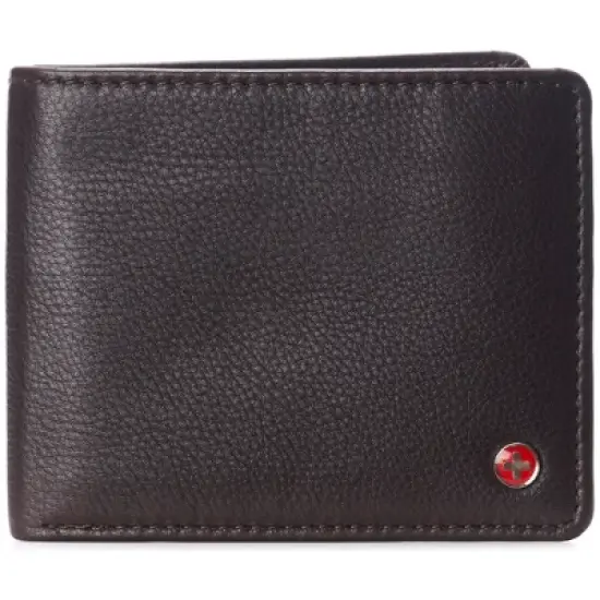 Alpine Swiss RFID Connor Passcase Bifold Wallet For Men Leather Comes in a Gift Box image {11}