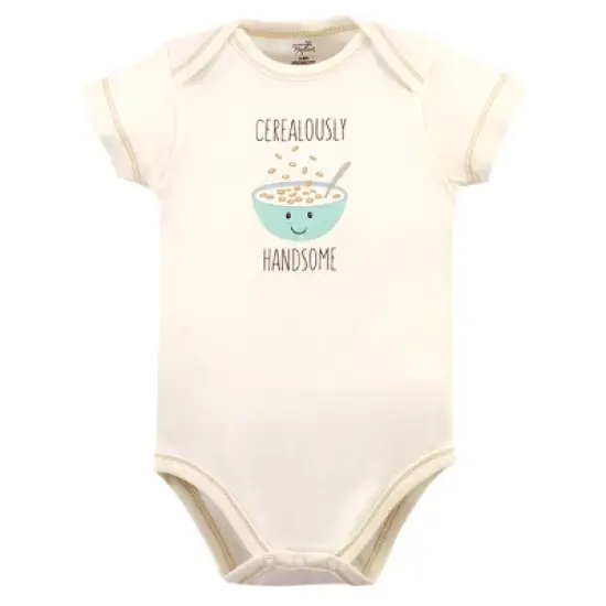 Touched by Nature Organic Cotton Bodysuits 5pk, Muffin image {3}