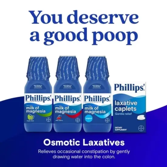 Phillips'  Milk of Magnesia Liquid Laxative Constipation Relief -Cherry - 12oz image {5}