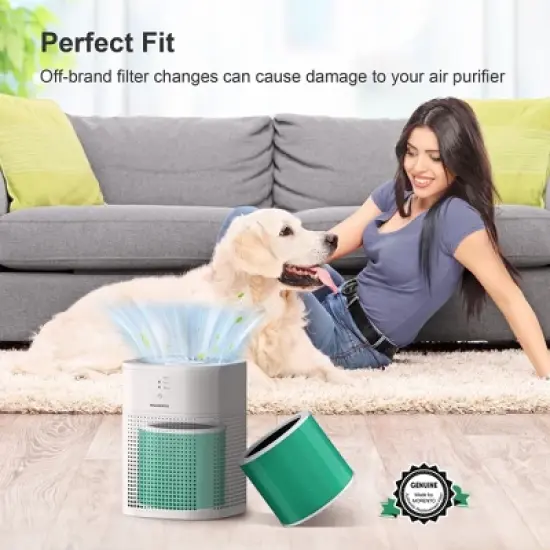 MORENTO HY1800 Original HEPA Air Purifier Replacement Filter,3-in-1 Filtration,2 Pack image {1}