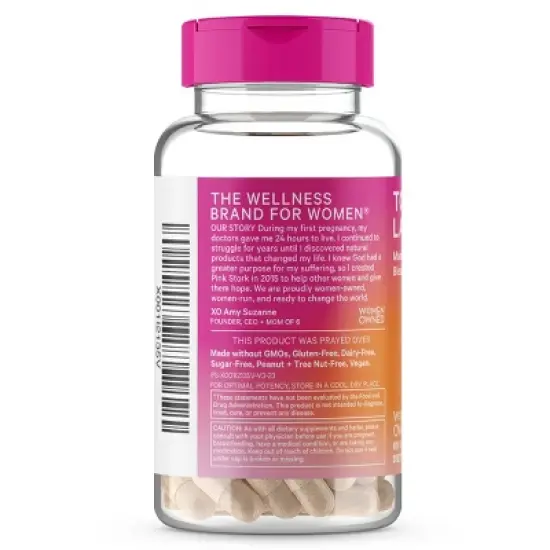 Pink Stork Total Lactation Herbal Supplement Capsule - 60ct image {2}