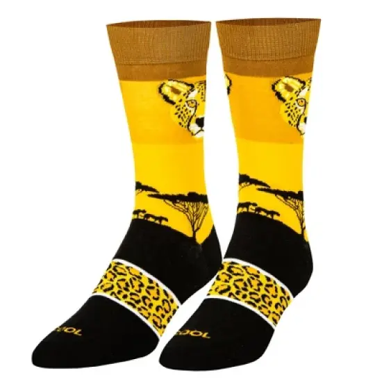 Cool Socks, Wild African Safari, Jungle Animal Prints, Funny Dress Socks, Adult image {5}