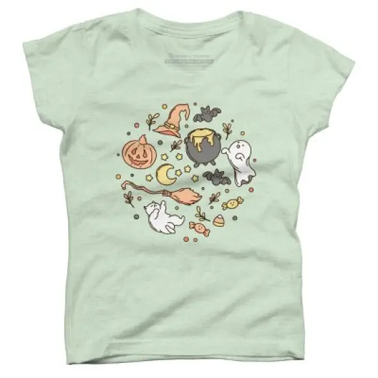 Girl's Design By Humans Halloween By kimprut T-Shirt image {3}