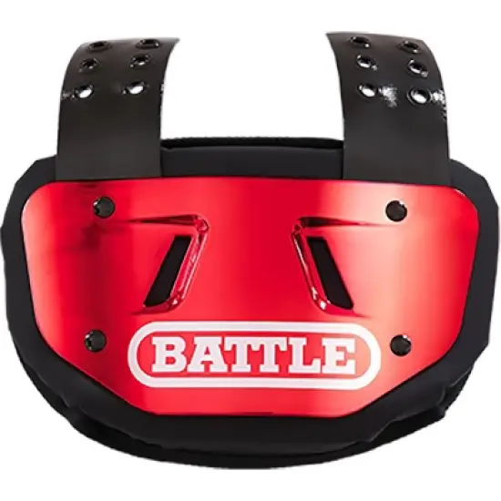 Battle Sports Youth Chrome Protective Football Back Plate image {3}