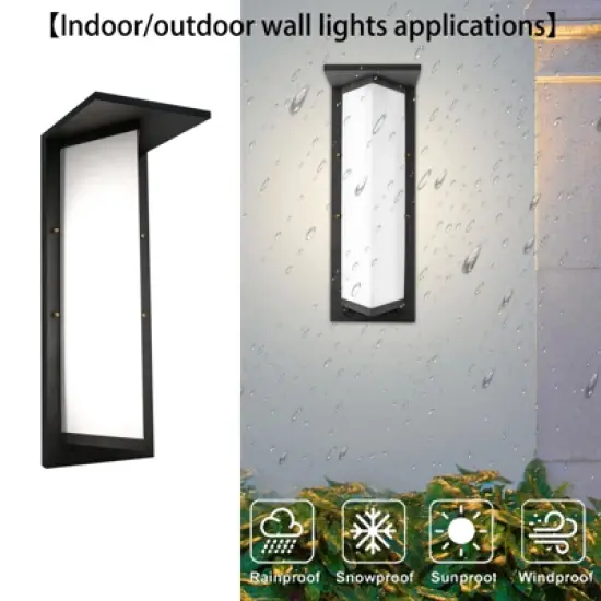YIYIBYUS Exterior Wall Light Fixture, Waterproof Aluminium Outdoor Lanterns for Front Porch Patio image {3}