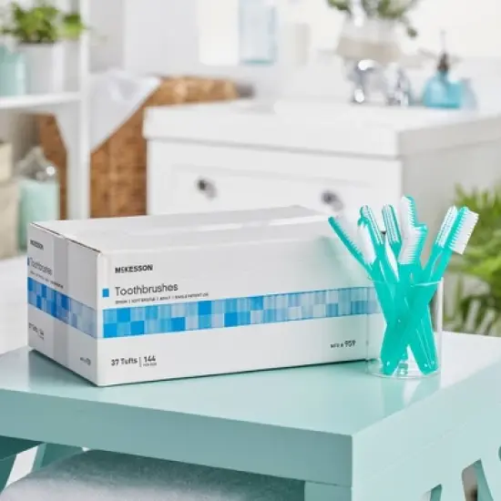 McKesson Toothbrush, Soft Bristle, 144 Count, 1 Pack image {4}