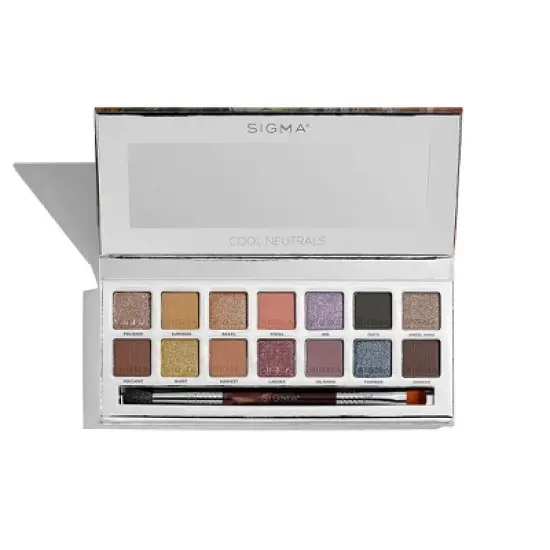 Sigma Beauty Cool Neutrals Eyeshadow Palette image {9}