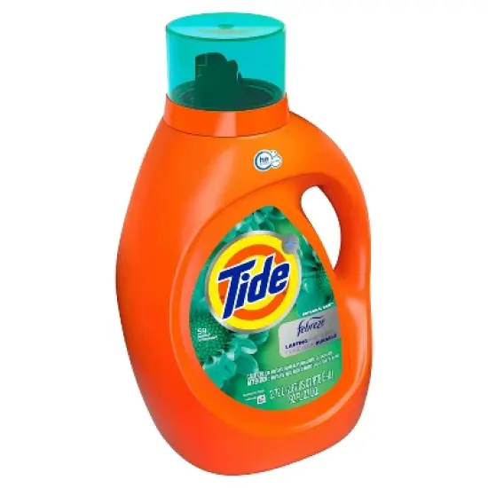 Tide Plus Febreze Freshness Botanical Rain HE Turbo Clean Liquid Laundry Detergent - 92 fl oz image {2}
