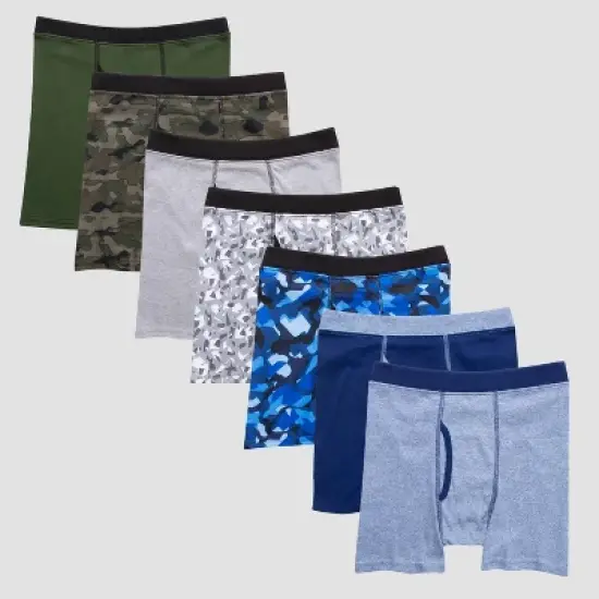 Hanes Boys' 7pk Boxer Briefs - Colors Vary image {3}