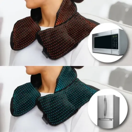 Sharper Image Neck and Shoulder Massage Body Wrap - Black image {2}