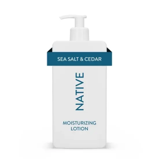 Native Body Lotion Pump - Sea Salt & Cedar - 16.5 fl oz image {2}