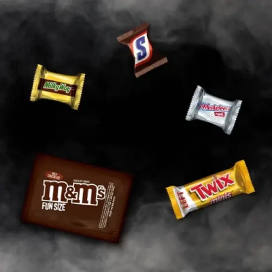 M&M's, Snickers, Twix, 3Musketeers, & Milky Way Halloween Variety Bag - 77.63oz/250ct image {2}