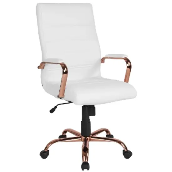 Emma and Oliver High Back Executive Swivel Office Chair with Metal Frame and Arms image {16}