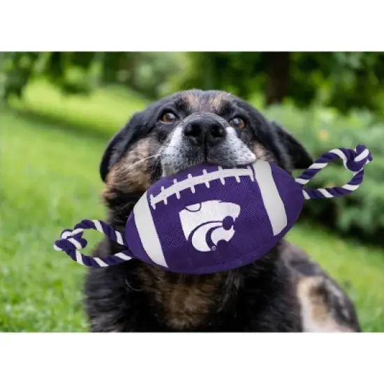 NCAA Kansas State Wildcats Nylon Football Dog Toy image {1}