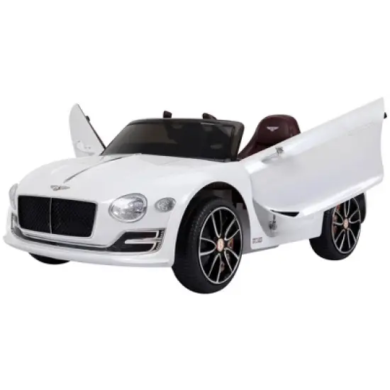 Aosom Kids Ride On Car 12V Licensed Bentley EXP12 Electric Vehicles with Parent Remote Control, Headlights, MP3, USB Port, Opening Door, White image {7}