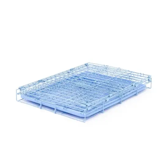 Carlson Single Door Wire Dog Crate - Blue S image {2}