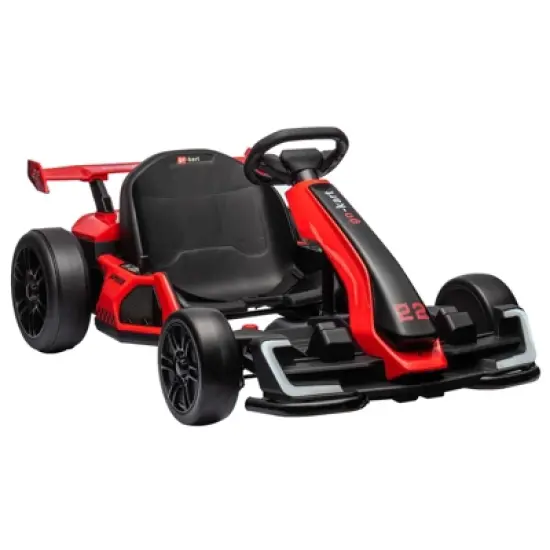 Kids Go Kart,24V  Electric Drift Kart Car with Adjustable Seat,IDE On Toy with 4 Speed Mode,Big Battery for Age 6-12 image {9}