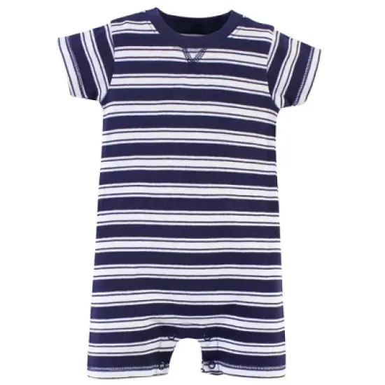 Touched by Nature Baby Boy Organic Cotton Rompers 3pk, Lobster image {2}