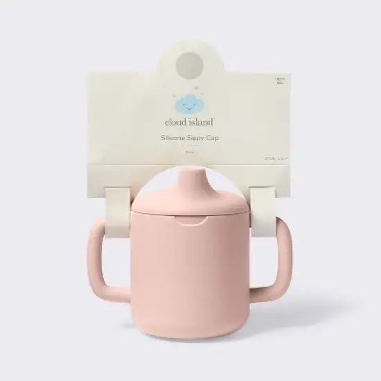 8oz Silicone Trainer Cup - Pink - Cloud Island&trade; image {3}