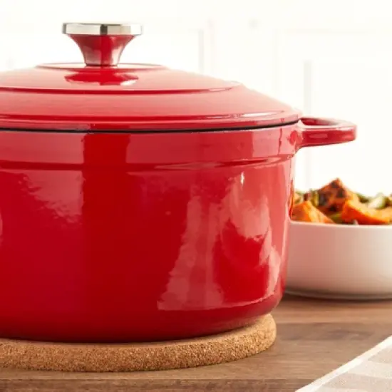 Juvale 4 Pack Round Hot Pads for Countertops and Kitchen, Cork Trivets for Hot Dishes, 9 In image {2}