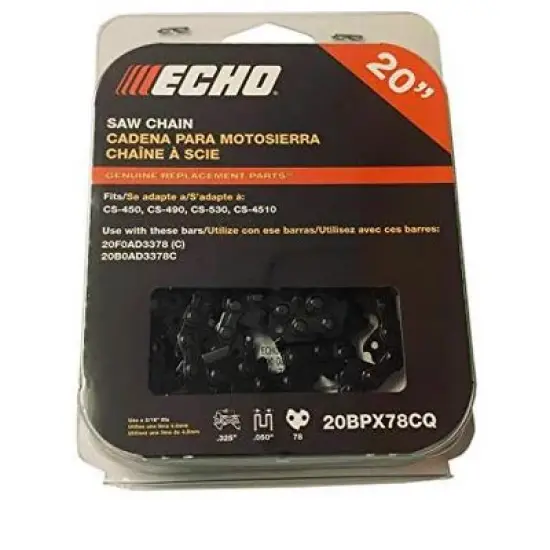 Echo Genuine OEM Replacement Cutting Chain - 20BPX78CQ image {1}