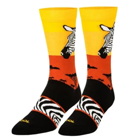 Cool Socks, Wild African Safari, Jungle Animal Prints, Funny Dress Socks, Adult image {9}