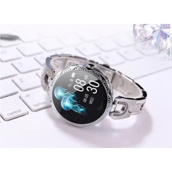 Boersma Women's Fashion Smartwatch &ndash; Waterproof Fitness Tracker with Heart Rate Monitor, Sports Modes & Wearable Activity Watch image {1}