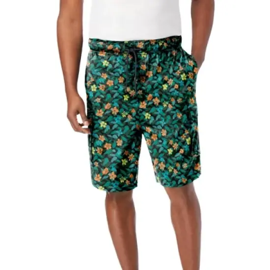 KS Island by KingSize Men's Big & Tall &trade; 8" Flex Cargo Swim Trunks image {3}