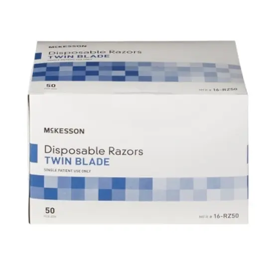 McKesson Twin Blade Disposable Razor for Men or Women image {1}