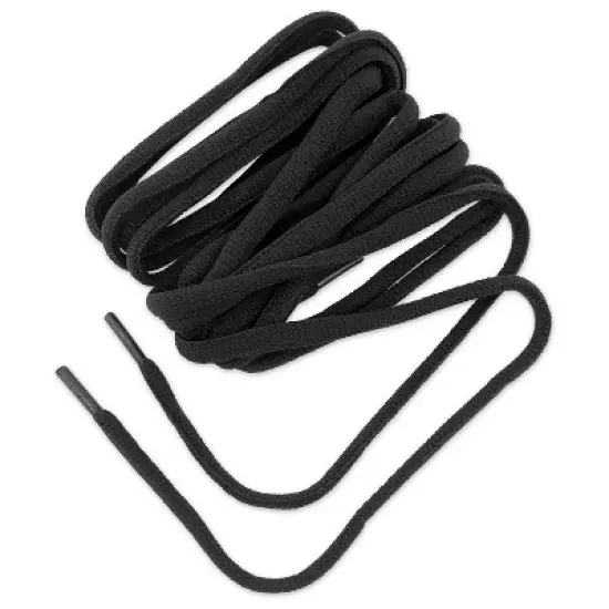 Shoe Gear Oval Athletic Shoe Laces - Black 45" image {2}