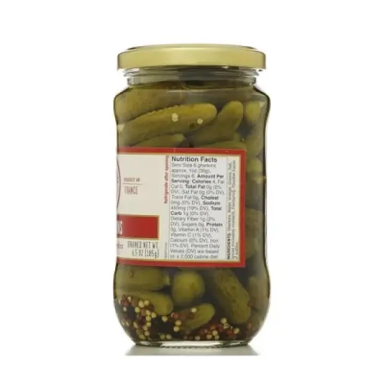 Three Little Pigs Cornichons Baby Sour Gherkins - Case of 12/12.4 oz image {4}