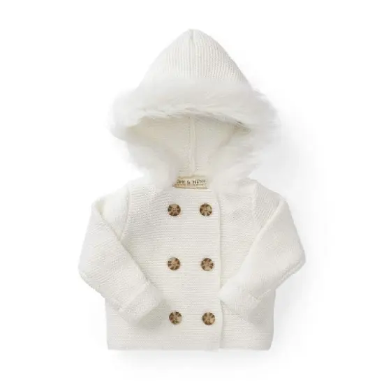 Hope & Henry Baby Faux Fur Hooded Sweater image {7}