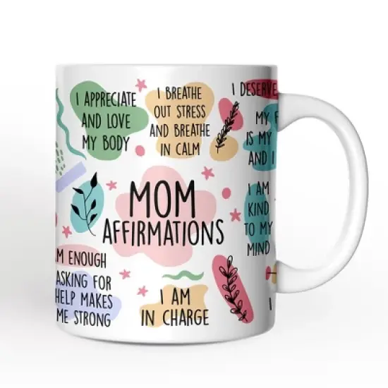 Mom Affirmations Mug, Mother Gift (Non-Custom Only)| OrnamentallyYou image {4}