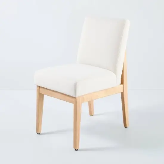 Upholstered Natural Wood Slipper Dining Chair - Hearth & Hand&trade; with Magnolia image {9}