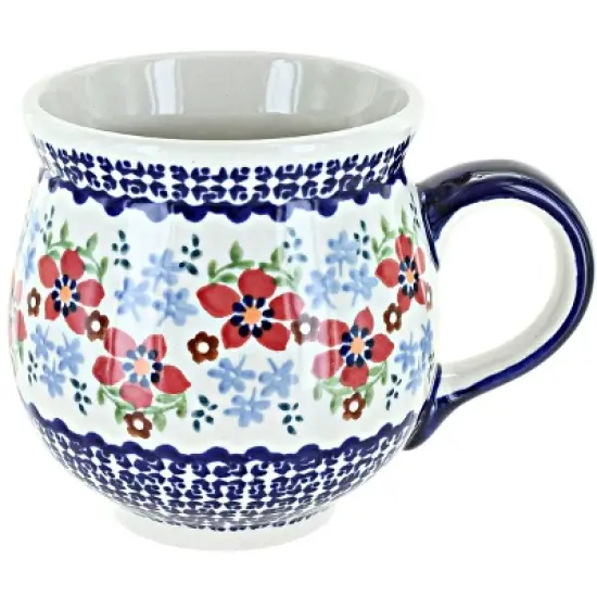 Blue Rose Polish Pottery K068 Manufaktura Large Bubble Mug image {12}