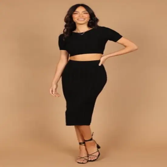 Petal and Pup Womens Ella Cable Knit Two Piece Set image {7}