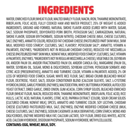 Hot Pockets Extra Cheesy Ham & Cheddar Frozen Snacks - 17oz/4ct image {7}