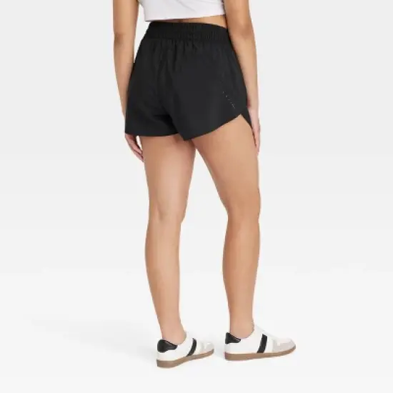 Women's Woven Mid-Rise Run Shorts 3" - All In Motion&trade; image {3}