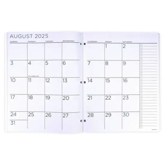 PlanAhead, See it Bigger, Jan 2025-Dec 2026 Monthly, Planner, 8.5"x11", Blue Leaf Floral&nbsp; image {5}