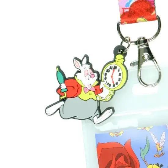 Disney Alice in Wonderland Tea Party Breakaway Lanyard ID Badge Holder image {2}