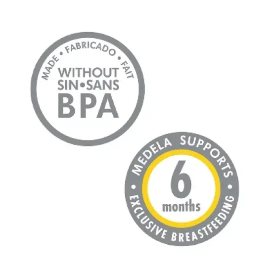 Medela Breast Milk Collection and Storage Bottles with Solid Lids - 6pk/5oz image {5}