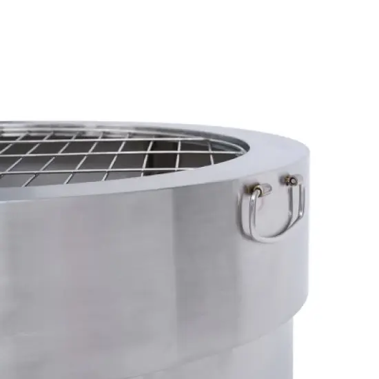 Teamson Home Felix Stainless Steel Collapsible Wood-Burning Fire Pit image {8}