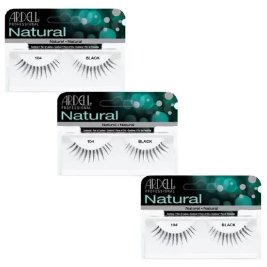 Ardell Fashion Lashes - 104 Black - (3-pack) image {3}