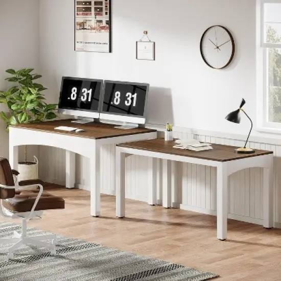 Tribesigns 94.48" Extendable Home Office Desk image {2}