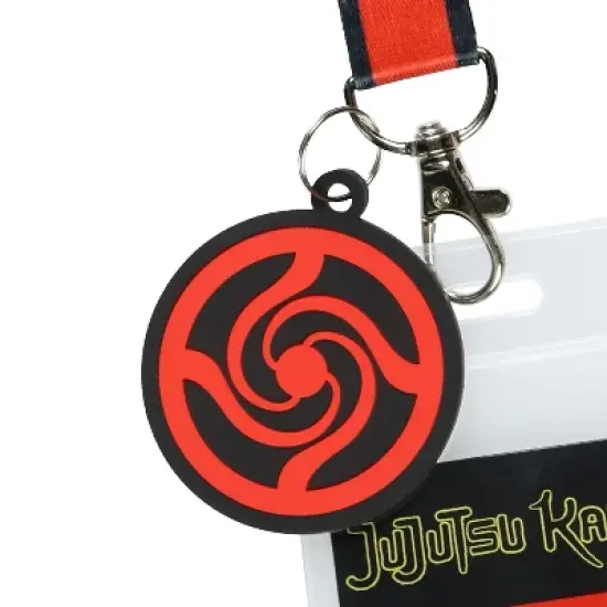 Jujutsu Kaisen Manga Lanyard Chibi Gojo Itadori Breakaway ID Badge Holder with Rubber Charm Anime Merch Multicolored image {2}